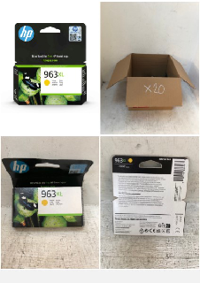 20 X HP 3JA29AE 963XL HIGH YIELD ORIGINAL INK CARTRIDGE, YELLOW, SINGLE PACK.