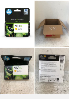 20 X HP 3JA29AE 963XL HIGH YIELD ORIGINAL INK CARTRIDGE, YELLOW, SINGLE PACK.