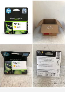 20 X HP 3JA29AE 963XL HIGH YIELD ORIGINAL INK CARTRIDGE, YELLOW, SINGLE PACK.