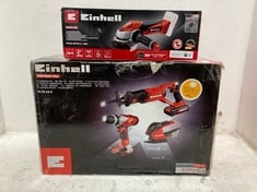 EINHELL EXPERT PLUS TOOLSET AND EINHELL CORDLESS ANGLE GRINDER .