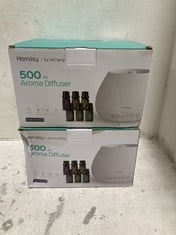 3 X ASSORTED ITEMS TO INCLUDE HOMASY 500ML AROMA DIFFUSER.