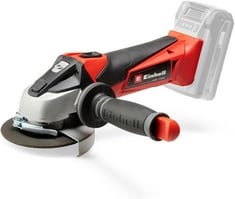 1 X EINHELL POWER X-CHANGE 115MM (4 INCH) CORDLESS ANGLE GRINDER - 18V DISC BATTERY GRINDER FOR CUTTING, GRINDING AND POLISHING - TE-AG 18/115 LI SOLO POWER TOOL (BATTERY NOT INCLUDED).