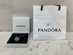 1 X PANDORA MEDIUM FLOATING LOCKET NECKLACE .