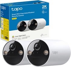 TAPO SMART WIRE-FREE CAMERA SECURITY (ORIGINAL RRP - £139.64) IN WHITE. (WITH BOX) [JPTC72568]