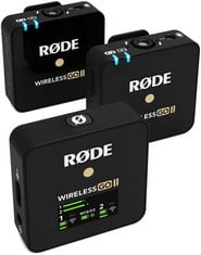 RODE WIRLESS GO II AUDIO ACCESSORY (ORIGINAL RRP - £167.38) IN BLACK. (WITH BOX) [JPTC72402]