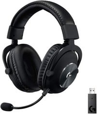 LOGITECH PRO WIRELESS HEADSET GAMING ACCESSORY (ORIGINAL RRP - £219.99) IN BLACK. (WITH BOX) [JPTC72599]