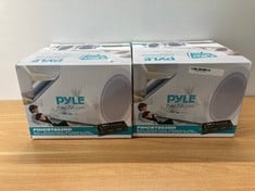 PYLE 2 X BLUETOOTH CEILING/WALL SPEAKER AUDIO ACCESSORY IN WHITE. (WITH BOX) [JPTC72478]