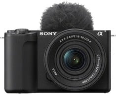 SONY ZV-E10 II CAMERA (ORIGINAL RRP - £999.00) IN BLACK. (WITH BOX) [JPTC72561]