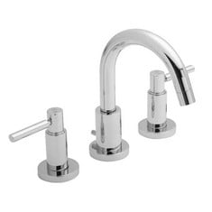 TEC LEVER 3 TAP HOLE BASIN MIXER - CHROME - RRP £152