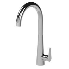 SAMIR MONO BASIN SINGLE LEVER ROUND BASIN TAP & RINSER - CHROME - TOTAL LOT RRP £365