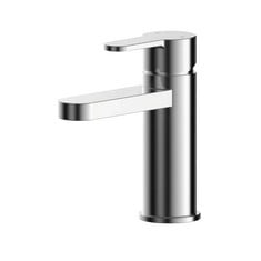 ARVAN MINI BASIN MIXER WITH PUSH BUTTON WASTE - CHROME - RRP £77