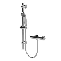 ROUND BAR VALVE AND SLIDER RAIL KIT - CHROME - RRP £108