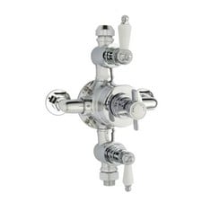 NUIE EDWARDIAN TRIPLE THERMOSTATIC SHOWER VALVE - CHROME - RRP £946