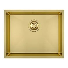 ELLSI ELITE UNDERMOUNT 1.0 KITCHEN SINK - 540MM L X 440MM W - BRUSHED GOLD - RRP £240