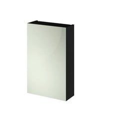 HUDSON REED FUSION FITTED WALL HUNG 1 DOOR MIRROR CABINET 450MM - HACIENDA BLACK - RRP £306