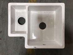 WHITE 1.5 UNDERMOUNTED SINK - 549X441X195 LH - MODEL: PS130H22L