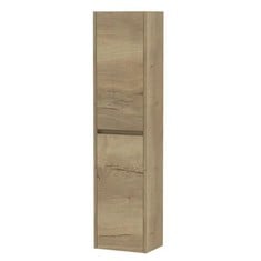 HAVANA WALL HUNG 2 DOOR TALL UNIT, 350MM - AUTUMN OAK - RRP £297