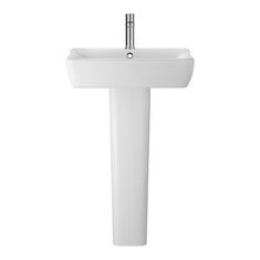 ARLO 550MM 1 TAP HOLE BASIN TO INCLUDE PROVOST ROUND FULL PEDESTAL - TOTAL LOT RRP £443