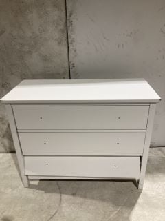 JOHN LEWIS WILTON WHITE CHEST OF 3 DRAWERS