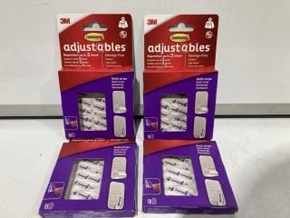 3 X BOXES OF COMMAND ADJUSTABLES STRIPS