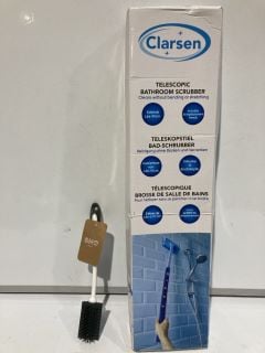 1 X BOX OF ITEM TO INCLUDE CLARSEN TELESCOPIC BATHROOM SCRUBBER