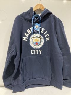 1 X BOX OF ITEMS TO INCLUDE MAN CITY GRAPHIC HOODIE SIZE 3XL