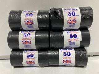 1 X BOX OF ITEMS TO INCLUDE 50 HEAVY DUTY REFUSE SACKS