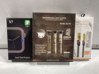 QTY OF ITEMS TO INCLUDE PROFESSIONAL HAIR CLIPPER