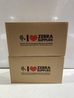 2X BOXES OF ZEBRA DIRECT THERMAL PAPER ZIPSHIP LABEL RRP £250