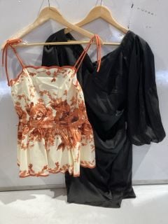 1 X BOX OF PREMIUM DESIGNER APPAREL TO INCLUDE FOREVER UNIQUE ORANGE /CREAM TOP UK 8