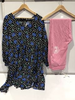 1 X BOX OF PREMIUM DESIGNER APPAREL TO INCLUDE VERY FLOWER PRINT DRESS UK 12