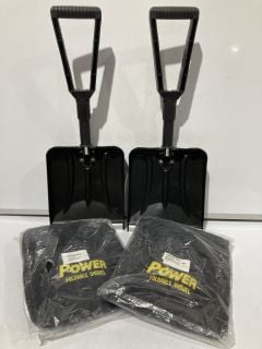 1 X BOX OF POWER FOLDABLE SHOVEL