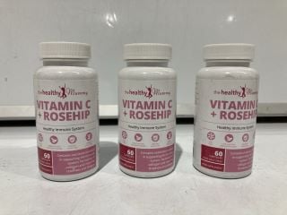 1 X BOX OF VITAMIN C + ROSEHIP 60 CAPSULES BBE 7/2023