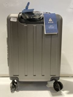 GREY SUITCASE WITH LOCK