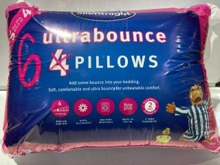 SILENTNIGHT 6 ULTRABOUNCE PILLOWS + SLUMBERPLUS SINGLE AIR BED + SILENTNIGHT NATUAL WOOL HAVYWEIGHT DUVET