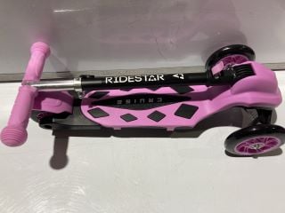 SAMSONITE BARBIE SUITCASE + RIDESTAR PINK 3 WHEEL SCOOTER