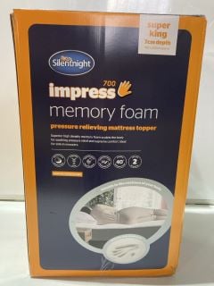 SILENTNIGHT IMPRESS MEMORY FOAM MATTRESS TOPPER