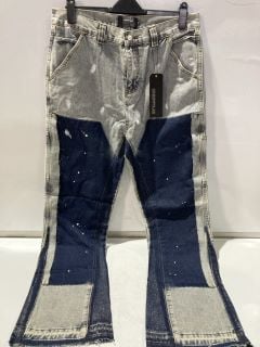 2DRIPPYLAB BLUE JEANS SIZE 8 + FOLLYROSE DENIM JEANS SIZE 16