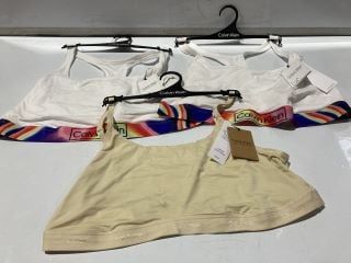 2X CALVIN KLEIN SPORTS BRA WHITE SIZE 3XL + CALVIN KLEIN SPORTS BRA BEIGE SIZE 3XL + COTTON:ON MOM JEAN DENIM SIZE 6