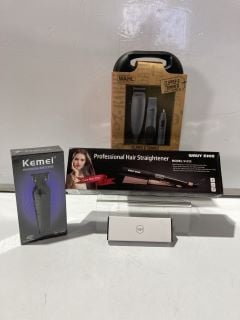 QTY OF ITEMS TO INCLUDE KEMEI PROFESSIONAL HAIR CLIPPER