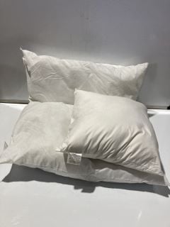 BOX OF WHITE PILLOWS