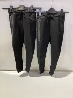 2X NIKE STANDARD FIT JOGGERS BLACK KIDS SIZE S