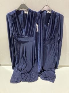 FOREVER UNIQUE NAVY DRESS SIZE 10 + SIZE 16