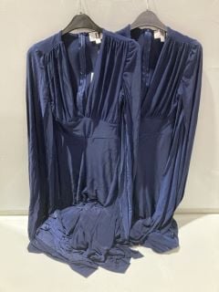 2X FOREVER UNIQUE NAVY DRESS SIZE 10