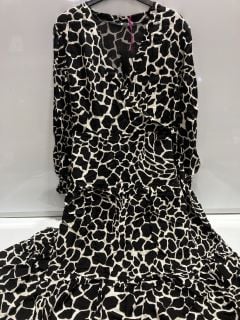 BY VERY ANIMAL PRINT DRESS SIZE 14 + LTS BEIGE JEANS SIZE 12 + 2X MNG BLACK/BROWN DRESS SIZE 6