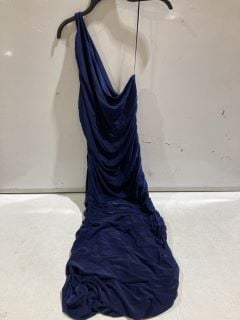 1 X BOX OF PREMIUM DESIGNER APPERAL TO INCLUDE FOREVER UNIQUE DRESS IN NAVY SIZE 18