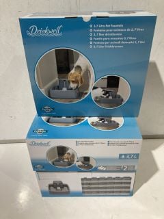 3 X DRINKWELL 3.7 L PET FOUNTAIN TOTAL RRP £156