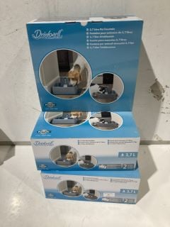 3 X DRINKWELL 3.7 L PET FOUNTAIN TOTAL RRP £156