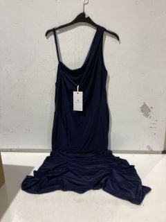 1 X BOX OF PREMIUM DESIGNER APPERAL TO INCLUDE FOREVER UNIQUE LONG NAVY DRESS SIZE 16