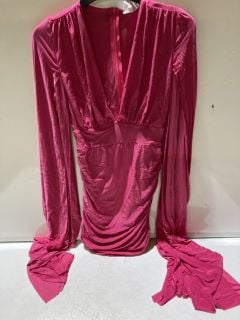 4 X PREMIUM DESIGNER APPERAL TO INCLUDE FOREVER UNIQUE PINK LONG SLEEVED DRESS SIZE 10